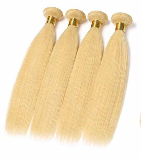 Russian Roulette Blonde Straight Bundles